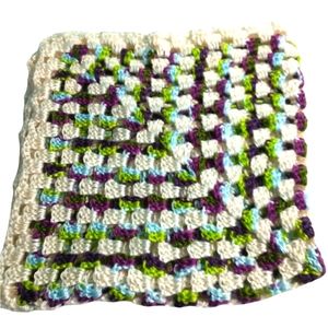 Crochet Granny Square Baby Blanket Handmade